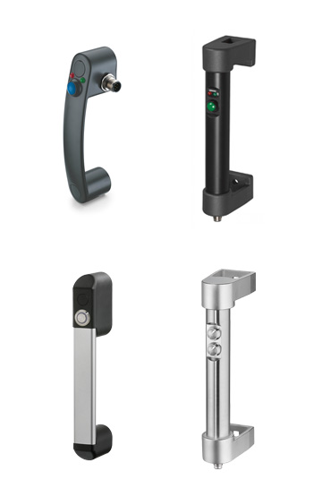 Handles with electrical switch
